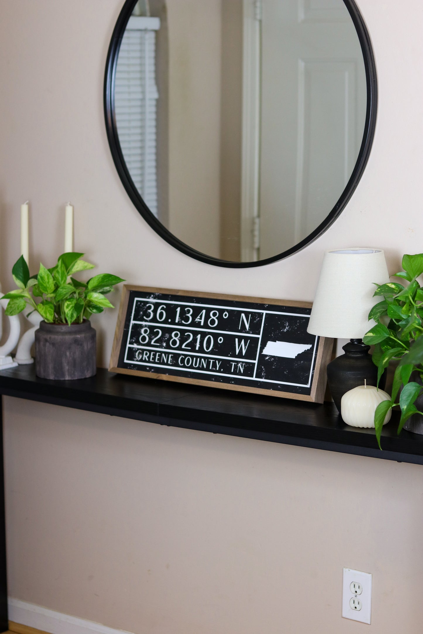 Greene County Coordinates Sign