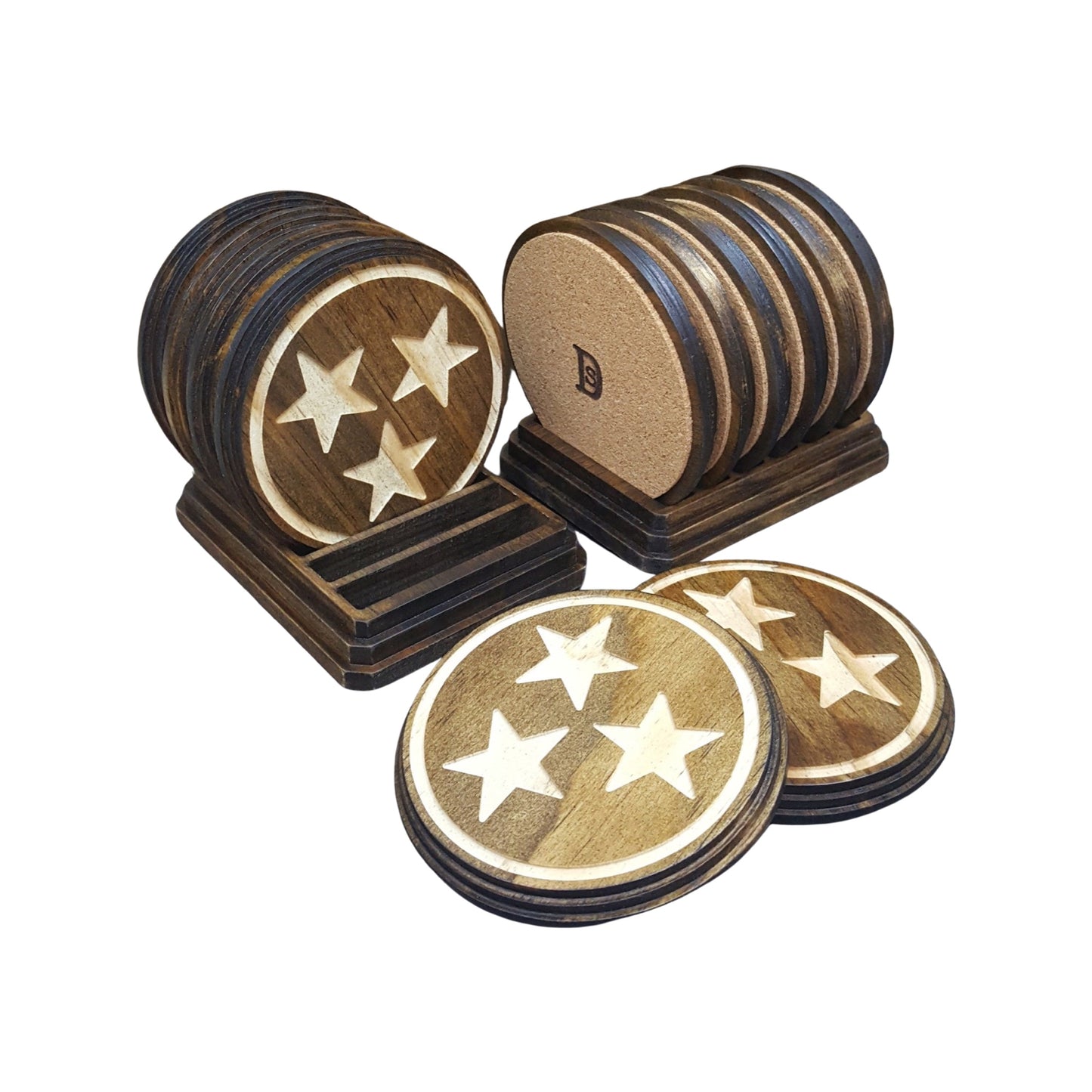 Tristar wood coasters