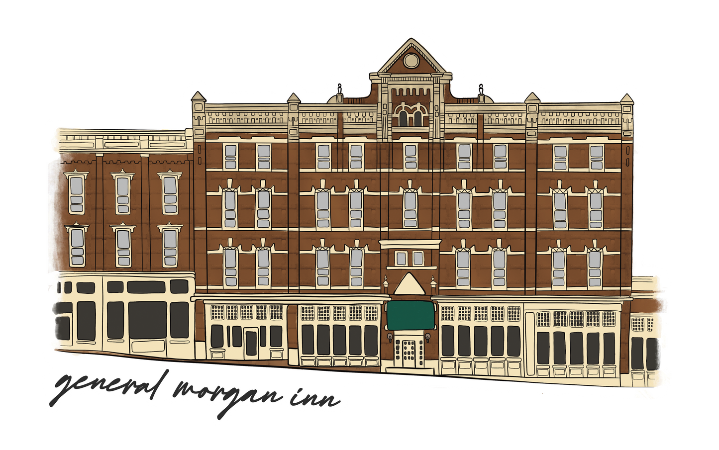 General Morgan Inn Sticker