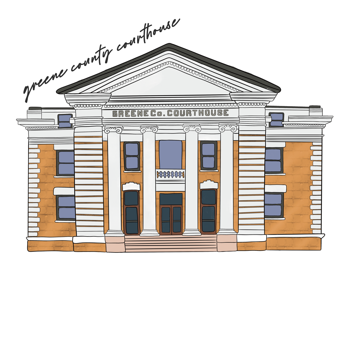 Greene County Court House Sticker