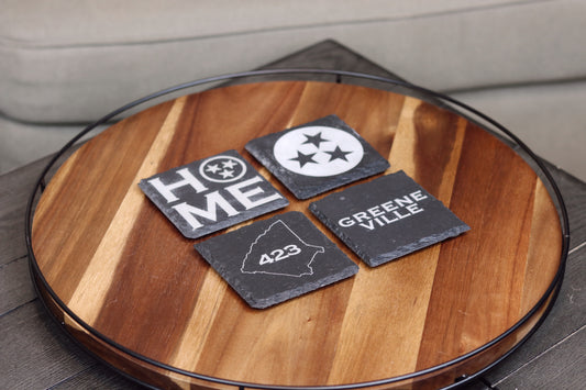 Greene Slate coasters