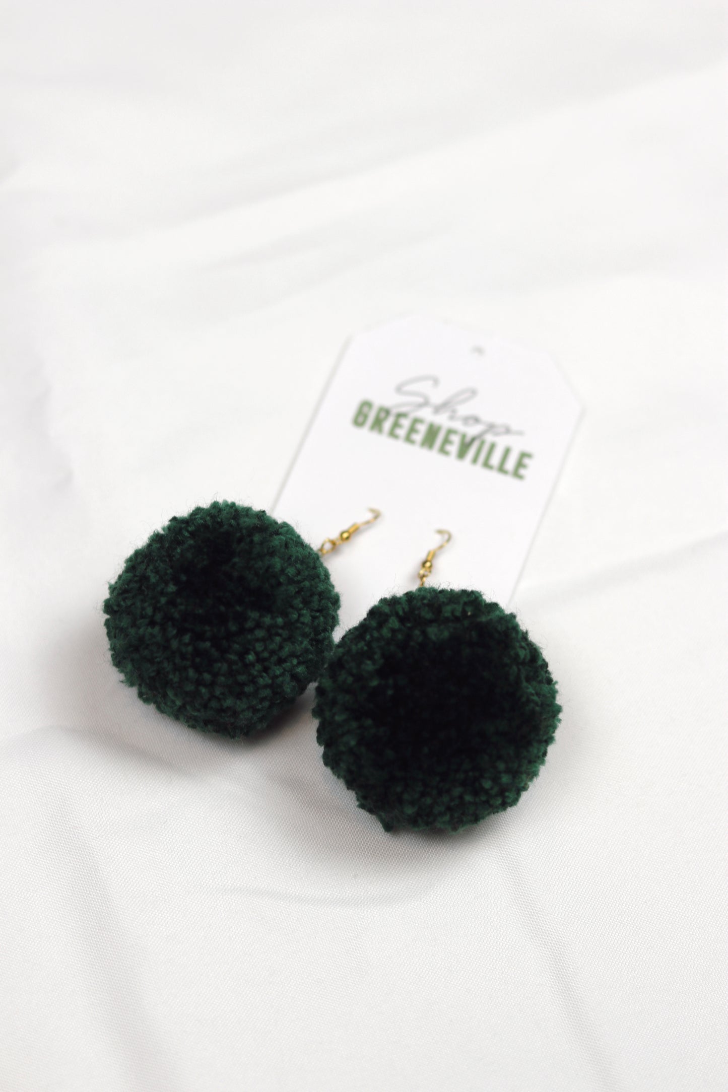 Game-day Pom earrings