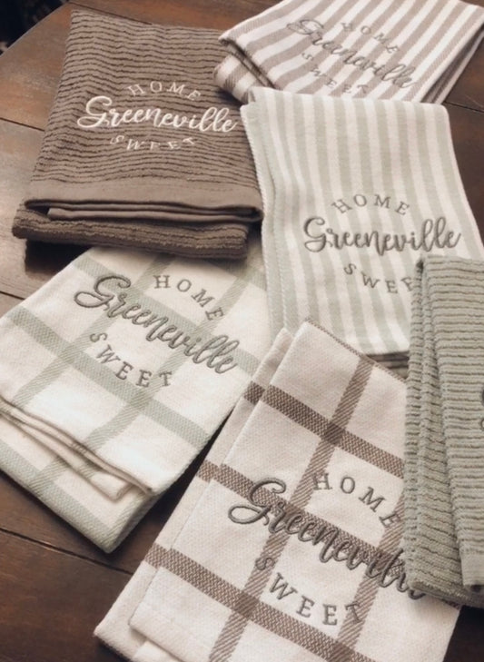 Home sweet Greeneville hand towels