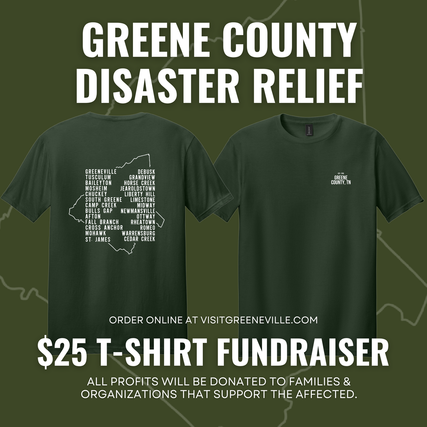 2024 Flood Fundraiser tee